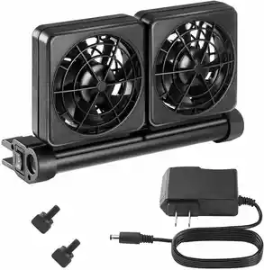 Aquarium Chillers Fish Tank Cooling Fan System 2/3/4 Heads Wind Power and Angle Adjustable Clip On Chiller