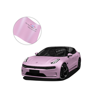 Film Ppf en vinyle à changement de couleur pour voiture PET série rose sans bulle Film de changement de couleur en vinyle pour voiture 1.52*18m Rouleau d'emballage en vinyle pour voiture