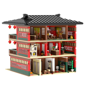 Ensemble de blocs de construction MOC pour <span class=keywords><strong>Kimetsu</strong></span> <span class=keywords><strong>No</strong></span> <span class=keywords><strong>Yaiba</strong></span> : Scène Yuukak Yuukaku Briques compatibles Jouets pour enfants 2720PCS - Product Image 1