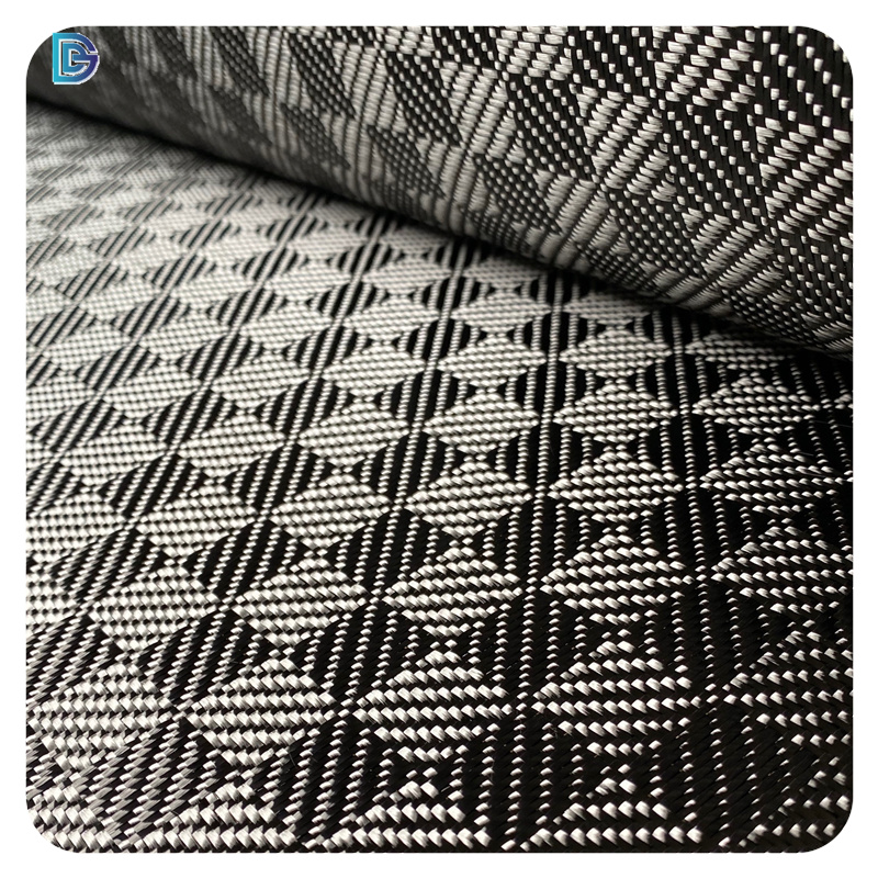 GDE Unique Ceramic Tiles Design Carbon Fiber Spread Tow Light Weight Fabric Wide Tow Carbon
