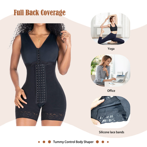Shapewear <span class=keywords><strong>haute</strong></span> compression Body sculptant <span class=keywords><strong>Silhouette</strong></span> en sablier 3 niveaux de crochets Compression de la <span class=keywords><strong>taille</strong></span> Rehaussement des fesses Fagas Colombie - Product Image 5