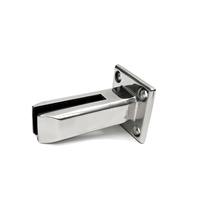 Support de fixation en acier inoxydable pour étagère en verre, extérieur, pour verre trempé 10-12mm, pour clôture de piscine et garde-corps en verre sans cadre