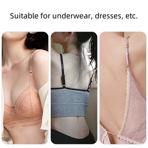 Nickel-miễn phí mạ vàng 35mm Áo ngực nhẫn và thanh trượt móc kim loại bikini đồ lót garter Clip kết nối - Product Image 3