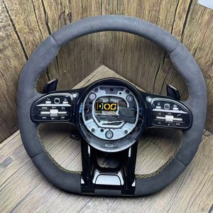 Volant en fibre de carbone forgé le plus vendu pour <span class=keywords><strong>Mercedes</strong></span>-Benz W204 W205 S500 W222 W213 <span class=keywords><strong>AMG</strong></span> C E S G-Class <span class=keywords><strong>AMG</strong></span> GT DOS - Product Image 4