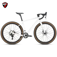 Vélo de course professionnel Gravel X Mountain Bike avec groupe SRAM APEX 11 vitesses, cadre en fibre de carbone, stable pour les longues distances