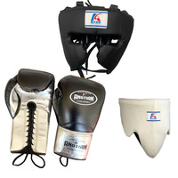 Ensemble en Gros Personnalisé LOGO Équipement d'Entraînement de Boxe MMA Tenue de Boxe Protection Coquille en Cuir Set de Boxe Muay Thai