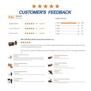 Custom Heavy-Duty 8mil 10mil Black Diamond Texture <strong>Nitrile</strong> <strong>Gloves</strong> Medium Thickness Fall Resistant For Garden Work Landscaping - Product Image 6