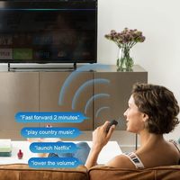 Télécommande universelle BN59-01312F pour télécommande vocale compatible avec toutes les télécommandes de téléviseurs intelligents avec trois boutons de raccourci