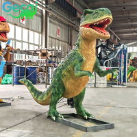 Dinosaures animatroniques grandeur nature pour parc d'attractions, modèle de dinosaure mécanique pour exposition, capteur infrarouge
