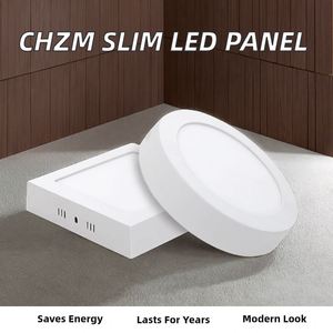 Plafonnier LED Moderne 6W 12W 24W 18W, Panneau Lumineux en Aluminium Ultra-Mince Sans Cadre, Lampes encastrées en PC, Montage en Surface, IP65 pour Utilisation Intérieure - Product Image 2