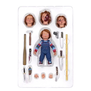 Figurine articulée NECA Good Guys Chucky, poupée bébé fantôme d'horreur en PVC, style anime et dessin animé - Product Image 3