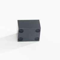 Fraiseuse cnc à 5 axes mini fabrication en aluminium personnalisée blocs d'aluminium fraisés noirs anodisés