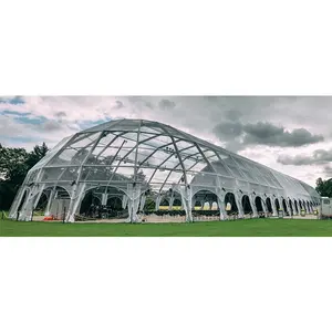 Kenten Grote Commerciële Handel Tentoonstelling Tent Grote 40M Outdoor Tijdelijke Permanente Duurzaam 30X50M Polygon Marquee Iglo Tent