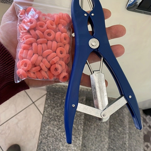 Suinetti di rimozione della coda di pecora Burdizzo anelli di castrazione pinze di espansione di plastica blu senza sangue pinze di espansione - Product Image 6