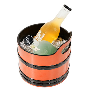 Cubetera de Estilo Japonés, Redonda, de Plástico, Diseño Oriental, Enfriador de Bebidas para Fiestas, Lujoso, Retro, Tamaño Pequeño - Product Image 3