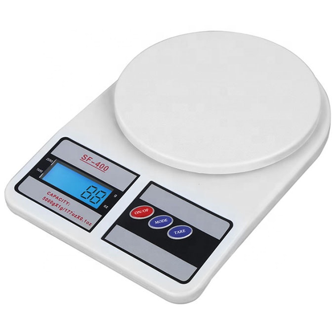 Báscula electrónica de cocina, báscula Digital, gran oferta, venta al por mayor, pantalla Digital personalizada de 10KG, LCD Digital de plástico ABS ovalado con tapa