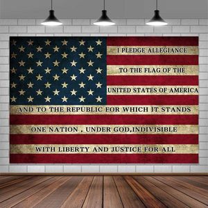 Bandera patriótica americana Fondo abstracto Fotografía Negro EE. UU. Día DE LA Independencia Fiesta Decoraciones de pared - Product Image 3