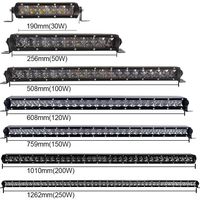 Barre lumineuse LED latérale tout-terrain Hongjin 21,2 pouces 100W 3D 4D IP67 étanche en alliage d'aluminium noir et acier inoxydable pour Jeep Wrangler