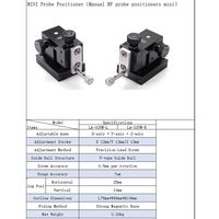 Plataforma Lineal Manual de 3 Ejes XYZ, Plataforma de Desplazamiento Triaxial de Aluminio con Micrómetro de Precisión, Sonda de Posicionamiento RF