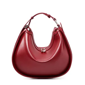 New Trending High Quality Leather Woman Purse And Handbags Designer Luxury Lady Underarm Shoulder Bag Manufacturer Customize