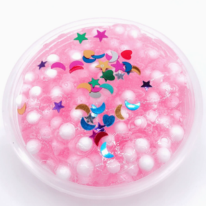 Slime Turquesa con Cuentas Blancas, Juguete Antiestrés Unisex para Niños de 8 a 13 Años, Material TPE - Product Image 2