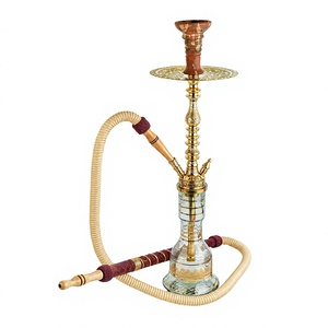 Chicha égyptienne Khalil Mamoon Shika Elwel en laiton massif - Tige détachable de 34 cm - Product Image 6