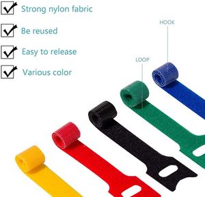 Attaches de câbles réutilisables en nylon 15mm*200mm, auto-agrippantes, type réutilisable, longueur 200mm - Product Image 2