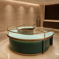 Vitrine d'exposition de bijoux LED à vision intégrale personnalisée pour les magasins de détail et les projets de vente en gros