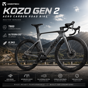 CE Kozo1 SuperLight Full R8170 Ultegra Di2 24 vitesses Roues carbone Guidon intégré Freins à disque T47 BB Racing the K - Product Image 4