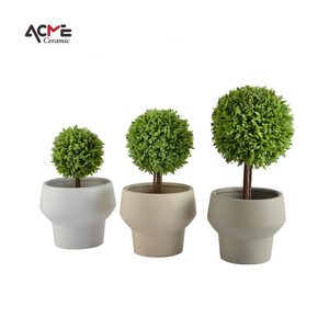 Nordic Decor Matte Round <strong>Cute</strong> Small Clay Succulent Flower Pot Ceramic Planter Pots for <strong>Plants</strong> Succulent - Product Image 2