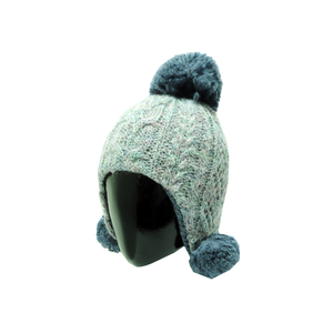 Ensemble bonnet et gants pour femme en acrylique 100% de marque taïwanaise, motif câble, mode d'hiver, broderie personnalisée, chapeaux et casquettes chics - Product Image 2