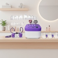 Masseur de poitrine infrarouge 4-en-1 avec vibrations et pression négative, instrument de massage électrique multi-modes pour les seins