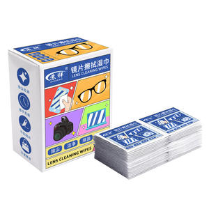 Lingettes nettoyantes pour lentilles Suxiang, 100 pièces, emballées individuellement, anti-buée, pour lunettes, objectifs d'appareil photo - Product Image 1