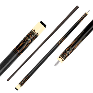 Jin Ling No.102 ZY personalizzabile in fibra di carbonio Snooker/stecca da biliardo 1/2 Modulare 12.4mm/12.9mm con giunto in acciaio inossidabile - Product Image 2