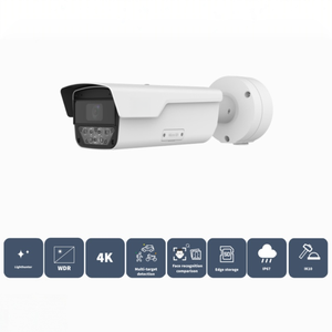 Cámara IP Bullet 4K 8MP Ultra Low Light, Zoom Óptico 4X, Visión Nocturna IR, Cámara de Seguridad PoE para Exteriores OEM - Product Image 2