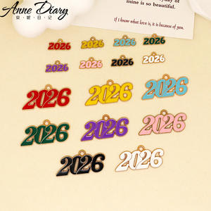 DIY合金ジュエリーオイルドロップアクセサリー2026年記念ペンダントジャンクフォンケースキーホルダーネックレスペンダントデコレーション - Product Image 2