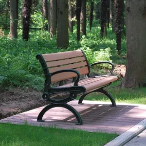 Outdoor Solid Thick Wood Plastic Composite WPC Garden Furniture / Luxury Look WPC Chairs/Benches