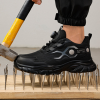 Vente directe d'usine, chaussures de sécurité respirantes et confortables, anti-écrasement, anti-perforation, bottes de protection, élégantes et polyvalentes