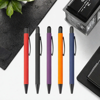 Stylo bille promotionnel en métal personnalisé, largeur d'écriture 1,0 mm, encre bleue, couleurs personnalisables, pour usage professionnel