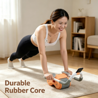 Rouleau abdominal à rebond automatique pour hommes et femmes adultes, idéal pour l'entraînement de base à domicile, équipement de sport pour les abdominaux