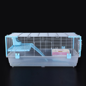 Jaula para Mascotas, Hámster, Villa Extra Grande <span class=keywords><strong>de</strong></span> 100 cm, Base <span class=keywords><strong>de</strong></span> Acrílico Transparente <span class=keywords><strong>de</strong></span> Un Metro, Decoración para Hámsteres Dorados y Cobayas Holandesas - Product Image 4