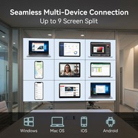 HiSeaVis Écran interactif tout-en-un COB LED tactile de 136 pouces avec maintenance frontale et double système pour bureau et salle de conférence