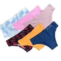Women's Satin Ice Silk Underwear, Seamless Lace Panties