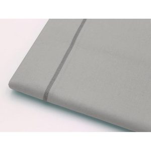 Sábana Plana 200x300cm 100% Algodón Gris Para Cama Francesa - Product Image 3