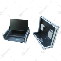 Kkmark étui de vol à double écran tactile réglable Portable pour 2 x Dell P2418HT NUC pour le mélangeur Waves LV1