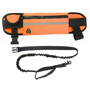 Riñonera deportiva con correa para perro, con tiras reflectantes, impermeable, para correr, ciclismo y caminar - Product Image 5