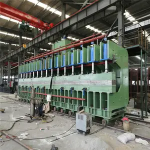 Prensa de curado de goma automática, estera industrial de tamaño grande, estructura de marco