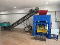Machine à fabriquer des blocs de béton non cuit QT4-40 à fonctionnement manuel, populaire en Afrique, pour la construction de maisons