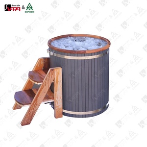 Baignoire à glace portable Vapa CT003 en bois de cèdre rouge massif pour 1 personne |   Bain froid pour la récupération des athlètes, salle de sport à domicile, <span class=keywords><strong>spa</strong></span>, garantie d'un an, facile - Product Image 4