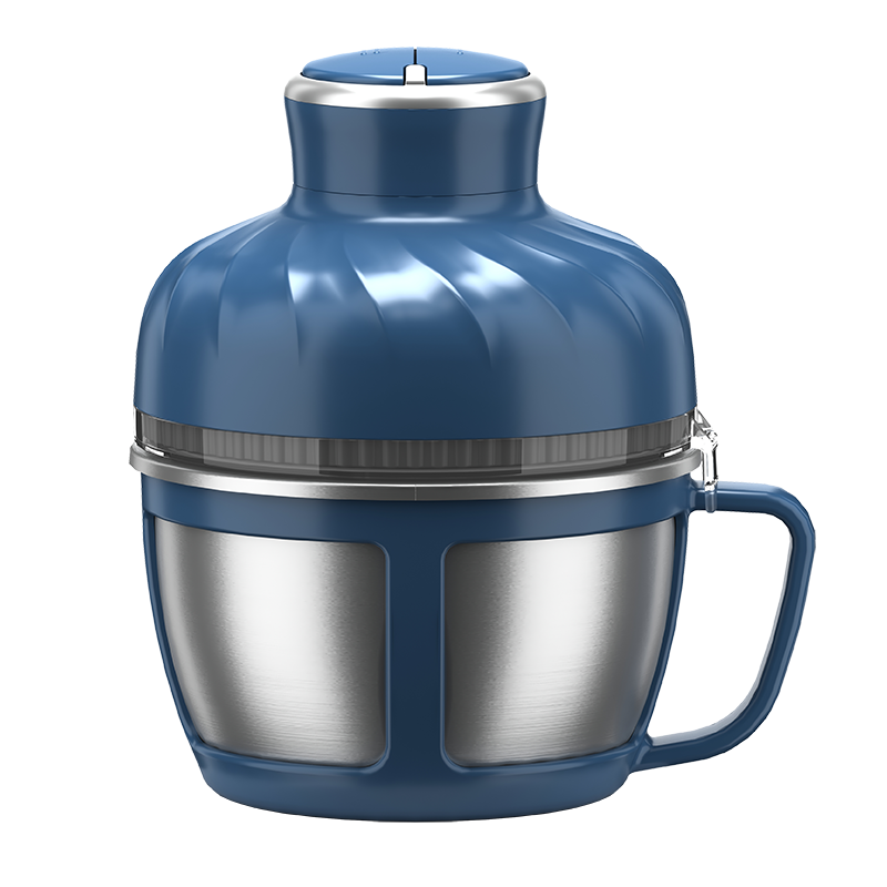 Blue stainless steel with handle